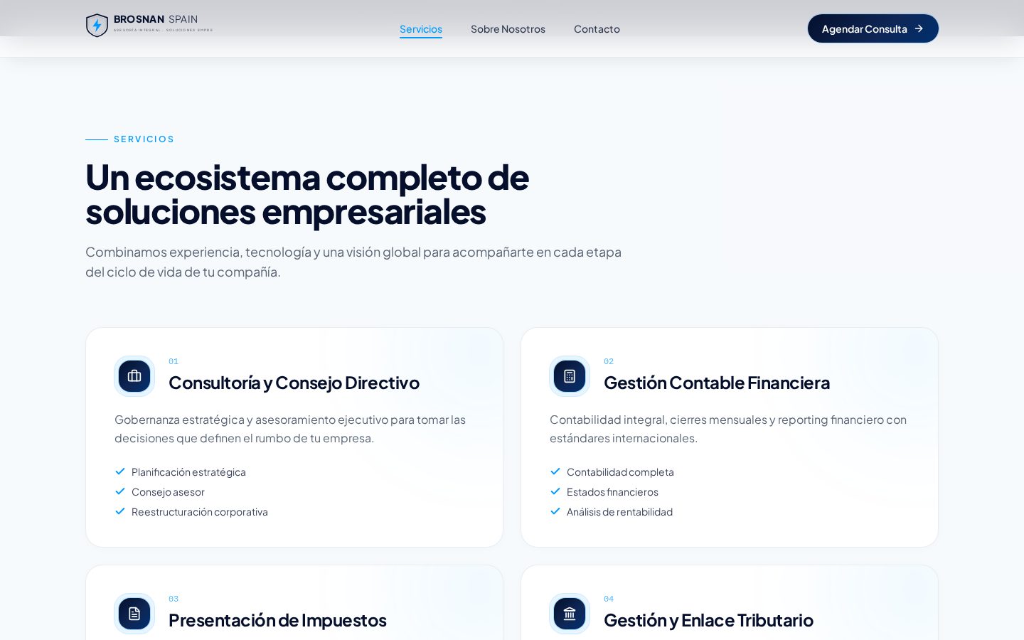Sección de soluciones de Brosnan Spain