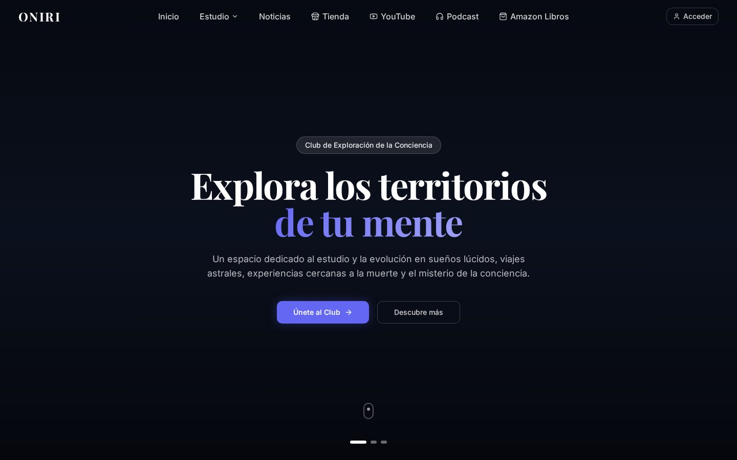 Portada de Oniri